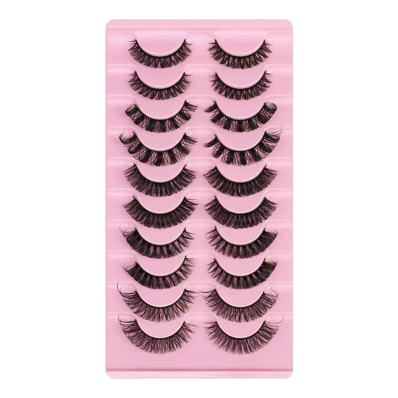 2/10Pairs 3D Mink Lashes russian strip lash Dramatic False Eyelashes Faux Cils Makeup Wholesale Fake Eyelash Extension maquiagem