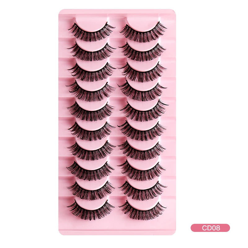 2/10Pairs 3D Mink Lashes russian strip lash Dramatic False Eyelashes Faux Cils Makeup Wholesale Fake Eyelash Extension maquiagem