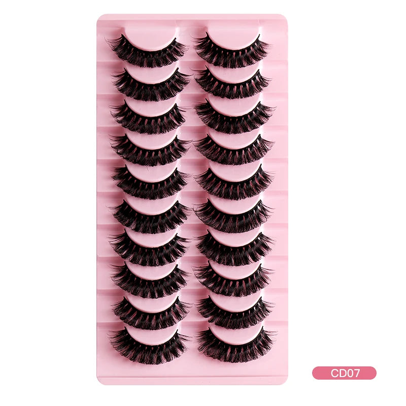 2/10Pairs 3D Mink Lashes russian strip lash Dramatic False Eyelashes Faux Cils Makeup Wholesale Fake Eyelash Extension maquiagem