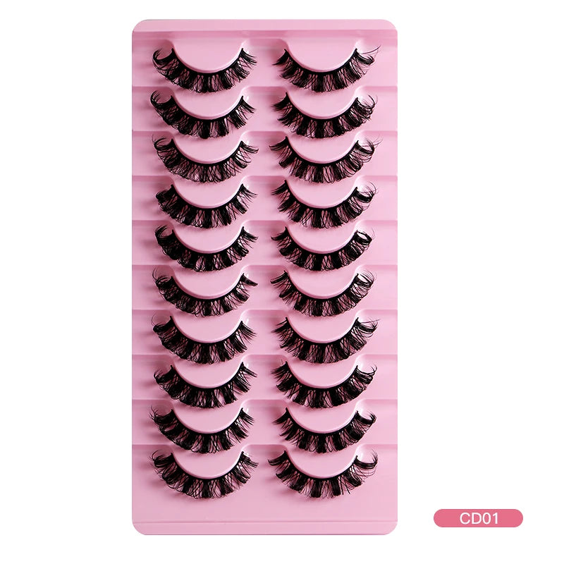 2/10Pairs 3D Mink Lashes russian strip lash Dramatic False Eyelashes Faux Cils Makeup Wholesale Fake Eyelash Extension maquiagem