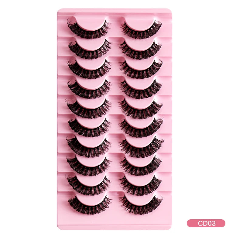 2/10Pairs 3D Mink Lashes russian strip lash Dramatic False Eyelashes Faux Cils Makeup Wholesale Fake Eyelash Extension maquiagem