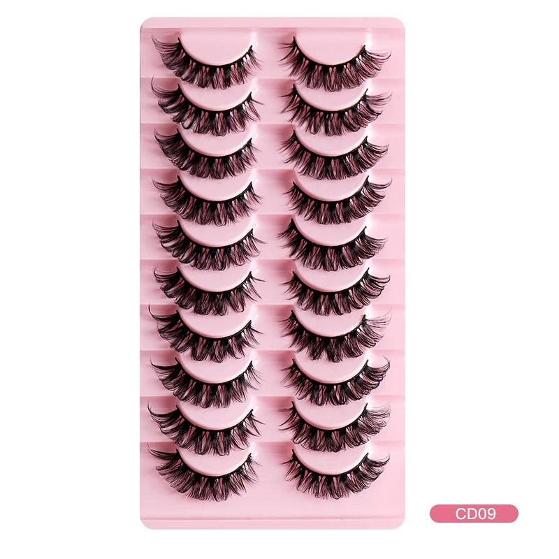 2/10Pairs 3D Mink Lashes russian strip lash Dramatic False Eyelashes Faux Cils Makeup Wholesale Fake Eyelash Extension maquiagem