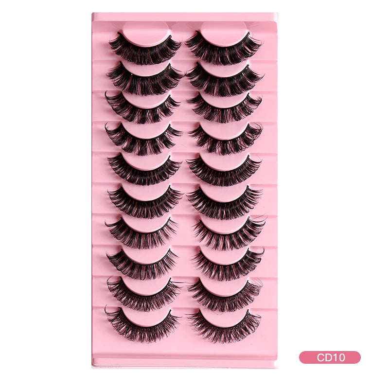 2/10Pairs 3D Mink Lashes russian strip lash Dramatic False Eyelashes Faux Cils Makeup Wholesale Fake Eyelash Extension maquiagem