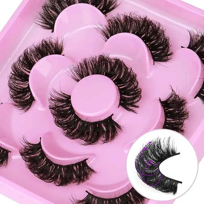 Wholesale 15mm Faux Mink Eyelashes Full Strip Lashes with Wispy Spiky Look Eyelash Extensions Similar Style