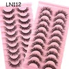 Invisible Band Lashes 10 Pairs 3D Faux Mink Lashes Natural Long Transparent Terrier Lashes Clear Band Soft Eyelashes Extension