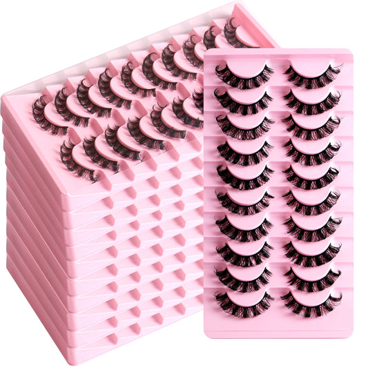 2/10Pairs 3D Mink Lashes russian strip lash Dramatic False Eyelashes Faux Cils Makeup Wholesale Fake Eyelash Extension maquiagem