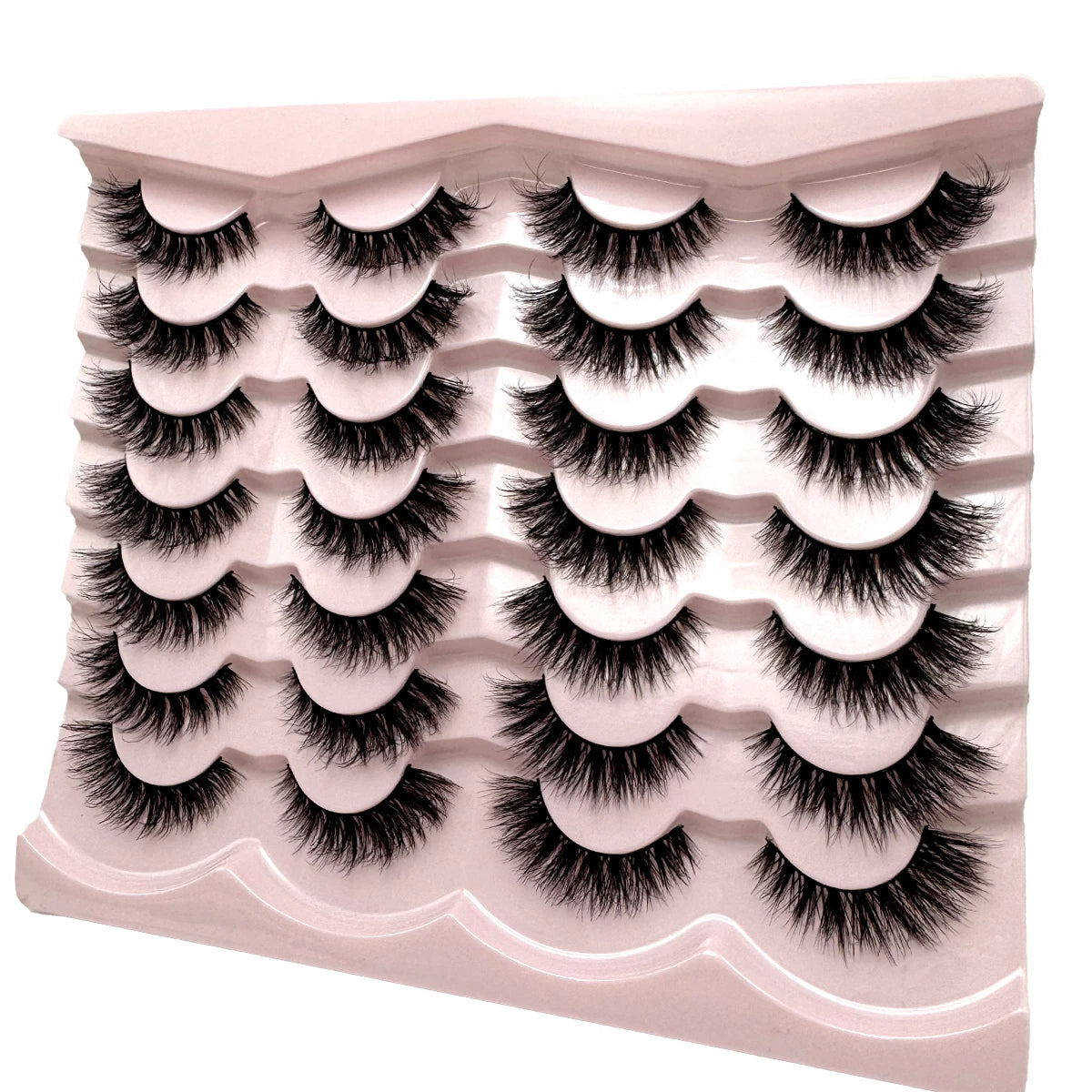 14 Pairs cat eye Natural 3d Mink Lashes Soft False Eyelashes Cross Messy Dense Eye Lashes Extension Makeup Faux Cils Maquillaje