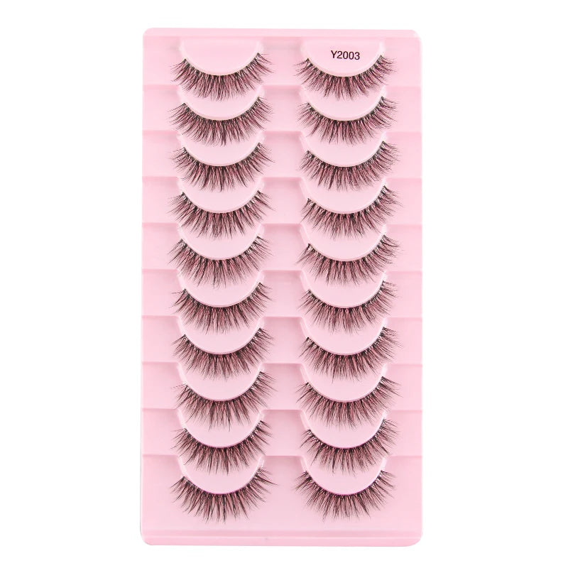 YSDO Manga False Lashes Natural Long Eyelash Extension Flyffy Wispy 3D Mink Full Lashes Natural Makeup faux Cils maquiagem