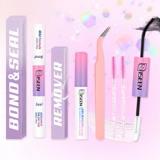 Lash Cluster Glue Lash Bond and Seal Waterproof Bond & Seal Eyelash Glue 10ml for Clusters Eyelash Adhesive Black Long-Lasting