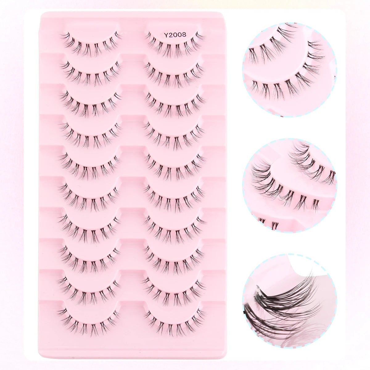 YSDO Manga False Lashes Natural Long Eyelash Extension Flyffy Wispy 3D Mink Full Lashes Natural Makeup faux Cils maquiagem