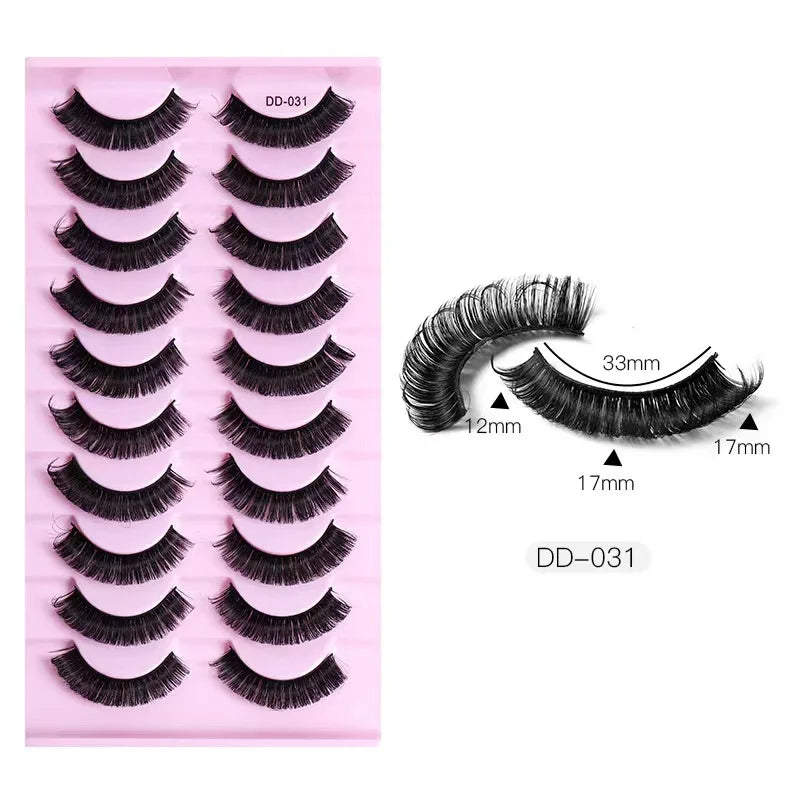 2/10Pairs 3D Mink Lashes russian strip lash Dramatic False Eyelashes Faux Cils Makeup Wholesale Fake Eyelash Extension maquiagem