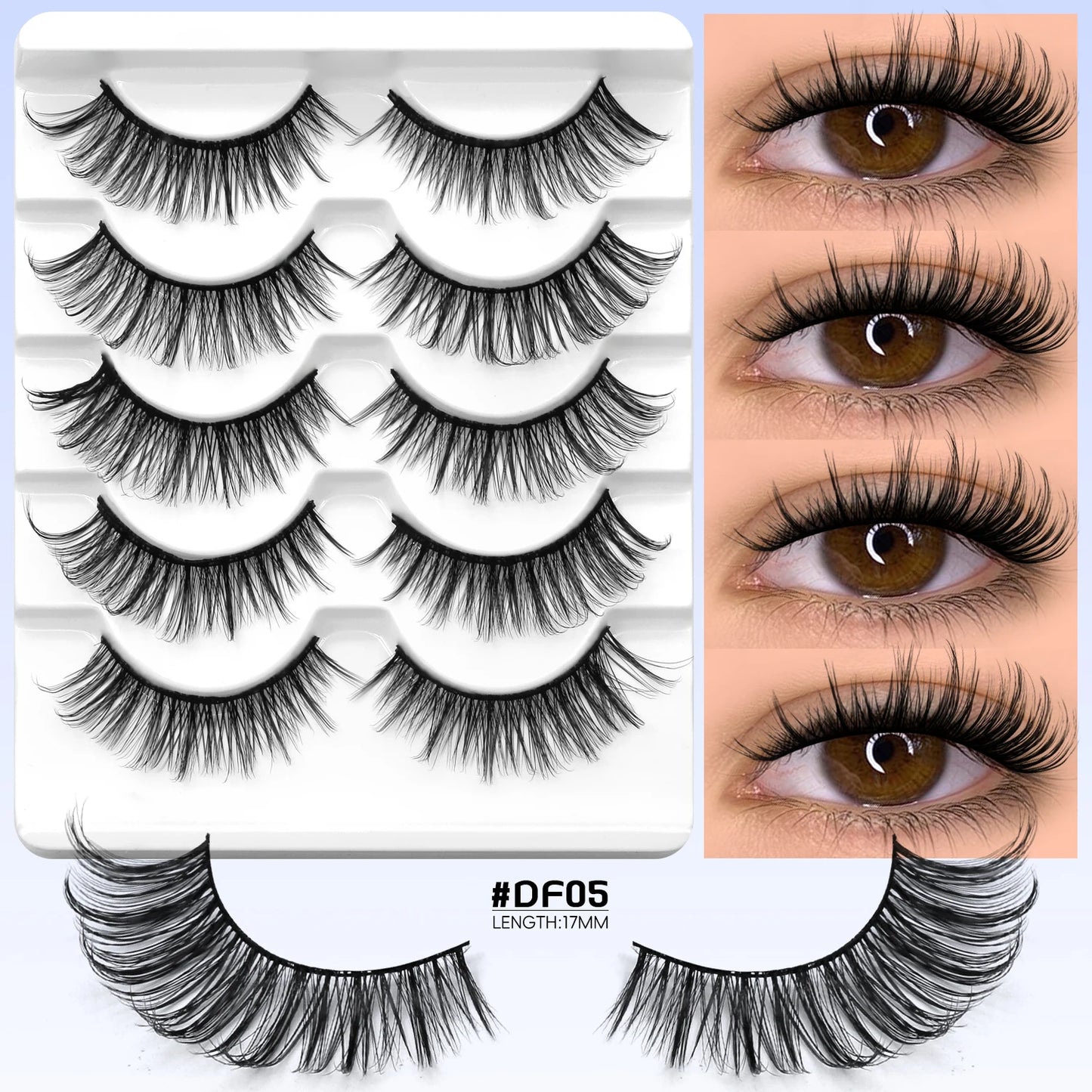 Veltrinay Manga Lashes Fake Lashes 3d Faux Mink Eyelashes Cat Eye Eyelashes Natural Soft False Eyelashes Extension Makeup