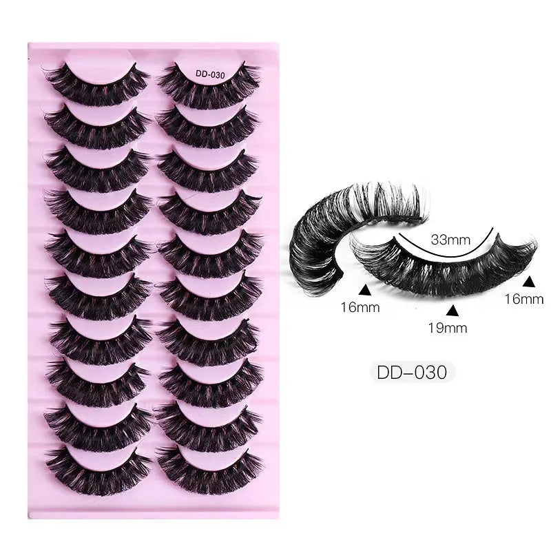 2/10Pairs 3D Mink Lashes russian strip lash Dramatic False Eyelashes Faux Cils Makeup Wholesale Fake Eyelash Extension maquiagem