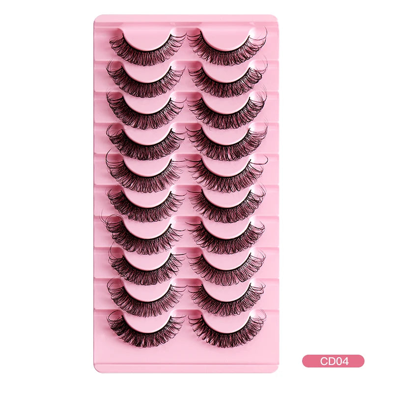2/10Pairs 3D Mink Lashes russian strip lash Dramatic False Eyelashes Faux Cils Makeup Wholesale Fake Eyelash Extension maquiagem