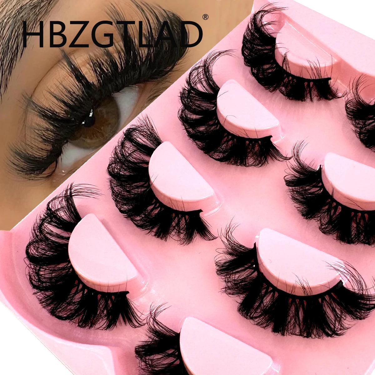 NEW 4 pairs Fake Eyelashes Thick Long False Eyelashes Dramatic Lashes 3D Faux Mink Eyelashes Wholesale Full Strip Lashes Makeup