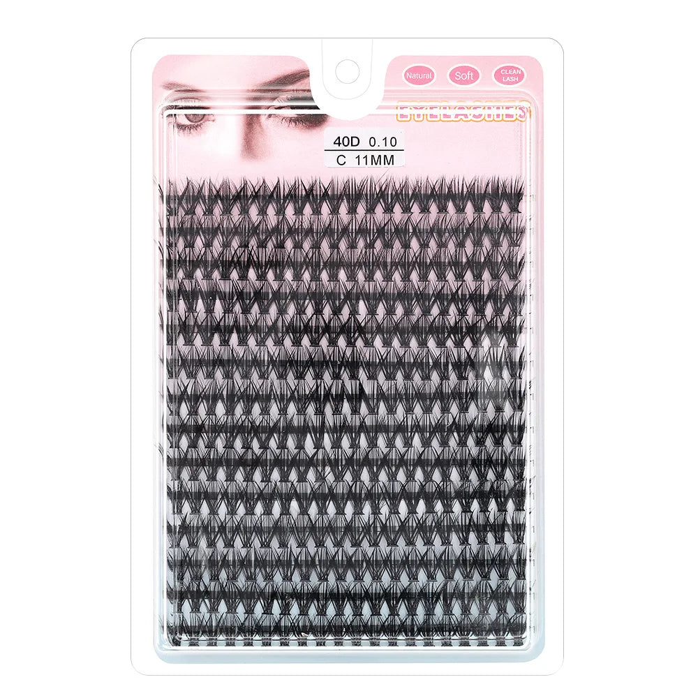 60/200/280 Bundles Eyelash Extension Natural Russian Volume Faux Cils Eyelashes Individual 10-100D Cluster False Lashes Makeups