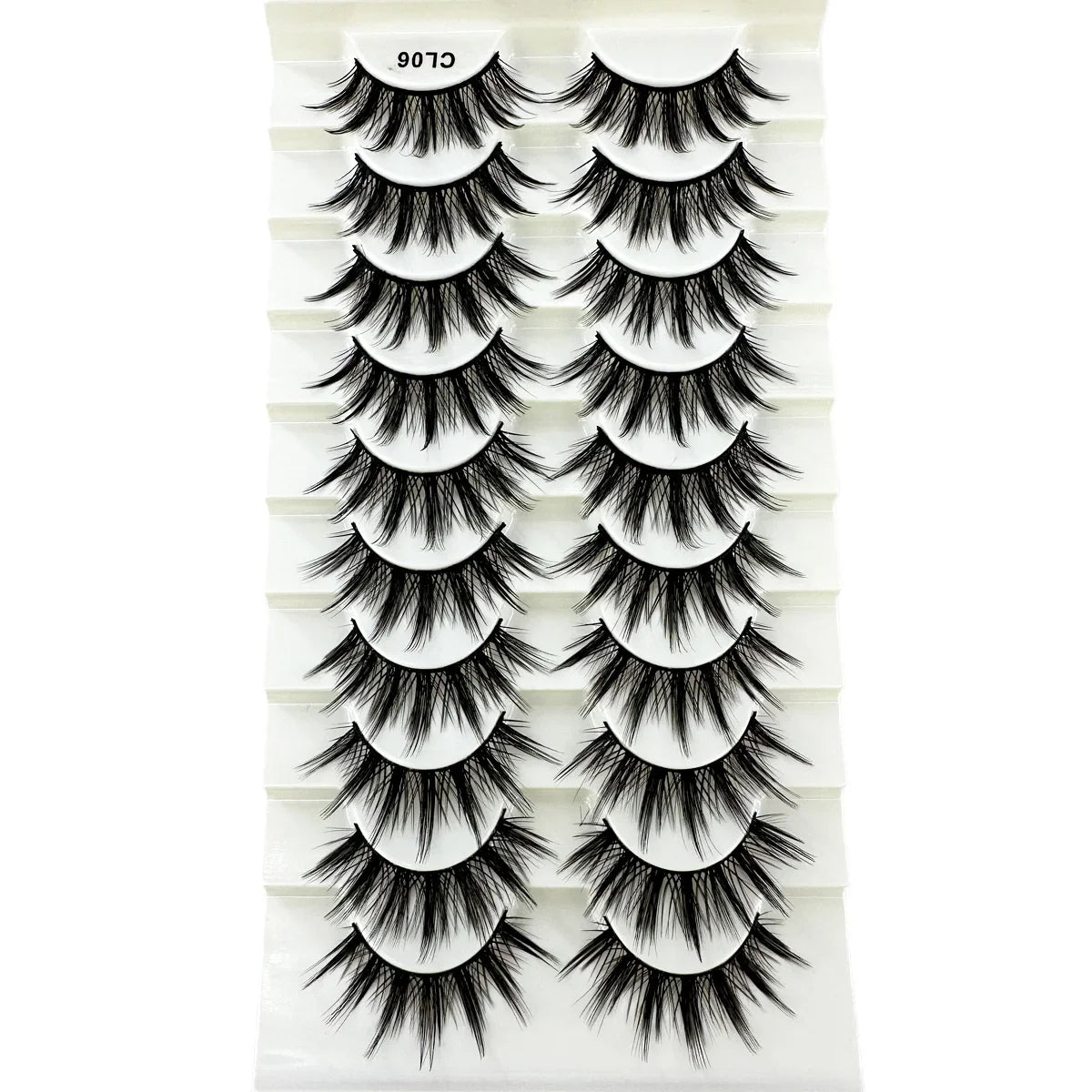 10Pairs 8D Mink Lashes Natural Mink False Eyelashes Dramatic Volume Fake Eyelash Extension Faux Cils Wholesale Makeup Tool