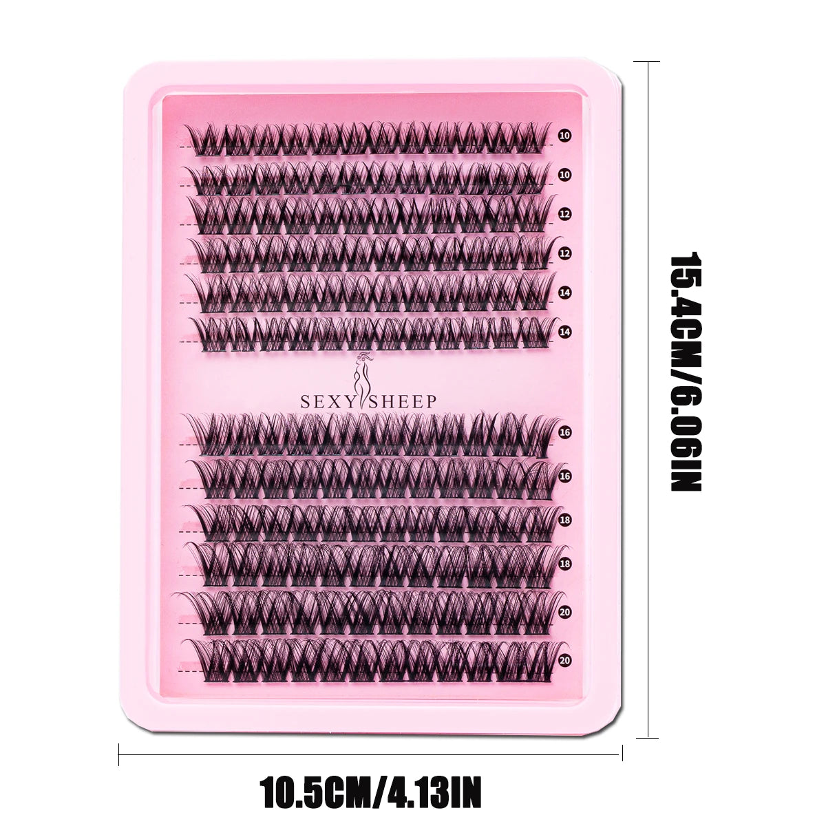 Eyelash Clusters Wispy Eyelash Extensions Natural Volume Lash Extensions DIY Individual Lashes Clusters with Soft Thin Band