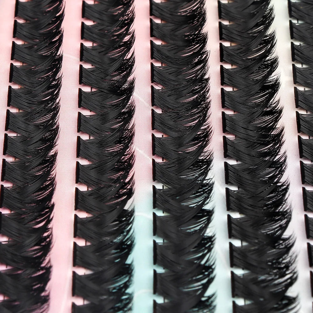 60/200/280 Bundles Eyelash Extension Natural Russian Volume Faux Cils Eyelashes Individual 10-100D Cluster False Lashes Makeups