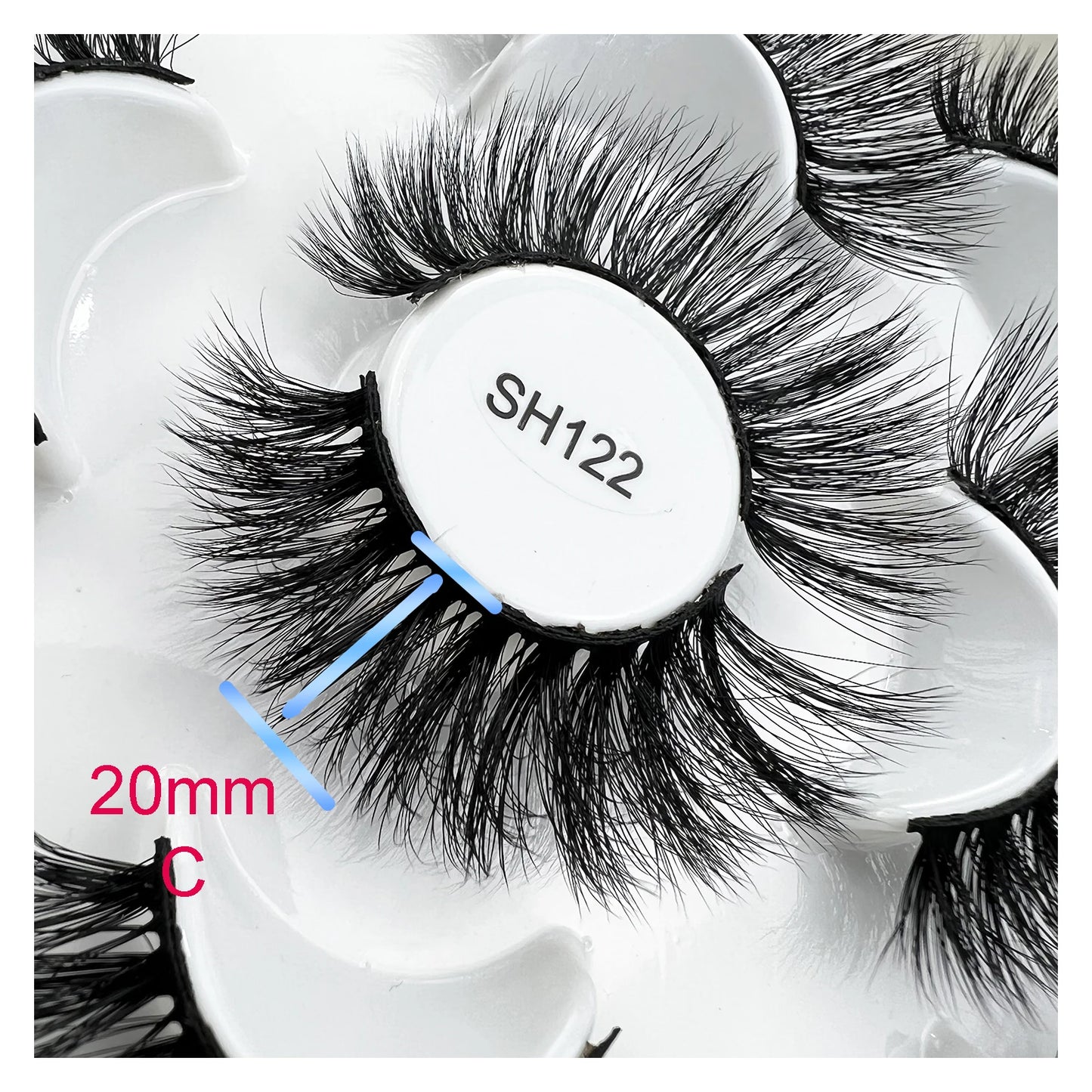 Wholesale 15mm Faux Mink Eyelashes Full Strip Lashes with Wispy Spiky Look Eyelash Extensions Similar Style