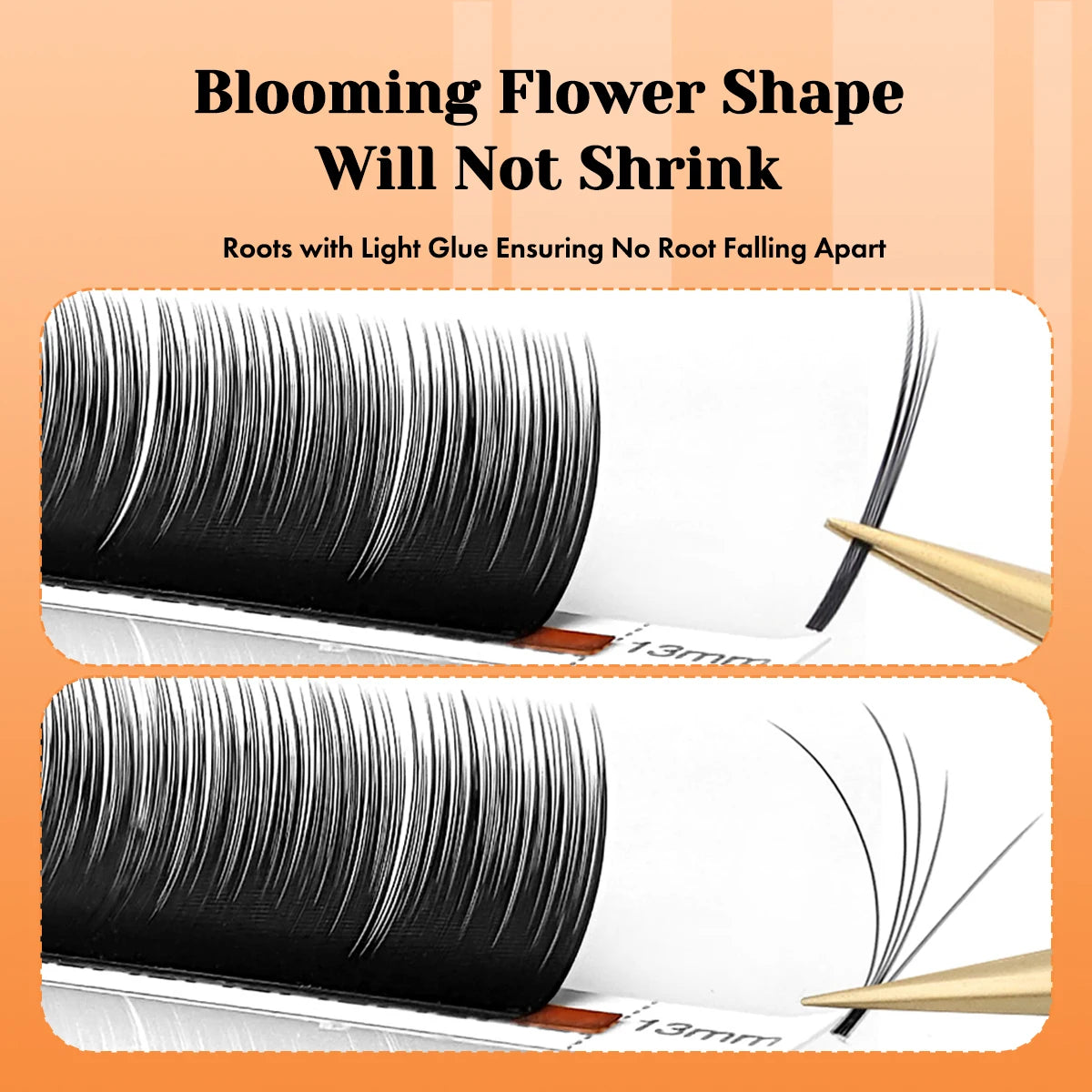 New Arrival 5cases/lot Easy Fanning Blooming Eyelash Extensions C D Curl Hand-woven One Second Making Fans Faux Cils by MASSCAKU