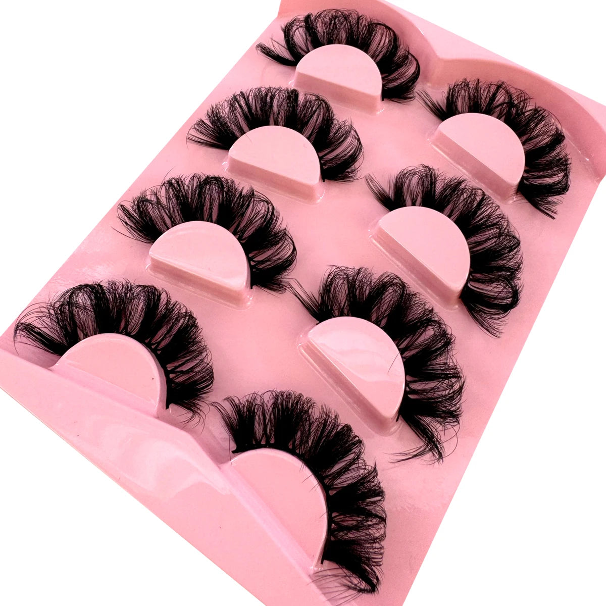 NEW 4 pairs Fake Eyelashes Thick Long False Eyelashes Dramatic Lashes 3D Faux Mink Eyelashes Wholesale Full Strip Lashes Makeup